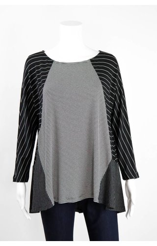 Alembika Multi Striped Block Top Alembika Multi Striped Block Top
