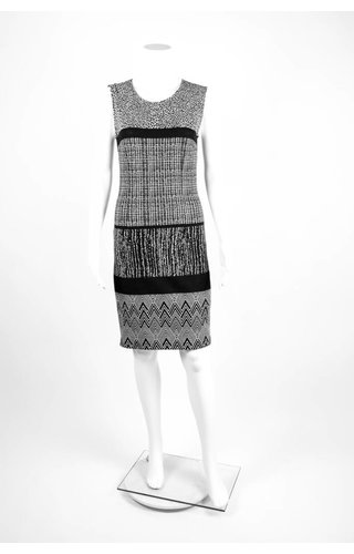 Cristina Gavioli Abito Mixed Print Sheath Dress Cristina Gavioli Abito Mixed Print Sheath Dress