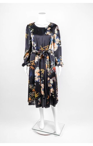 Cristina Gavioli Long Sleeve Floral Sashed Dress Cristina Gavioli Long Sleeve Floral Sashed Dress