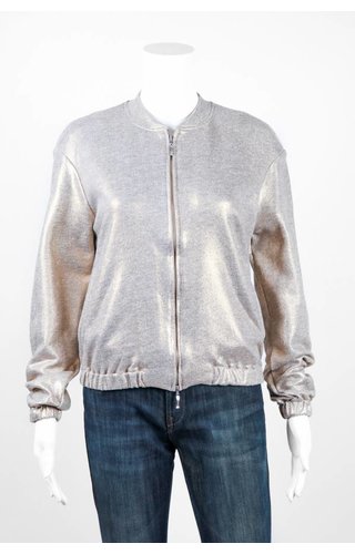 European Culture Metallic Bomber Jacket European Culture Metallic Bomber Jacket