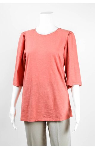 European Culture Cotton Knit Bell Sleeve Tee European Culture Cotton Knit Bell Sleeve Tee