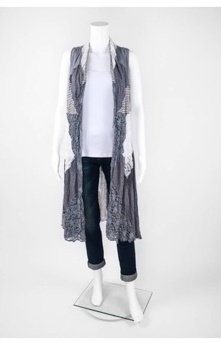 Surrealist Vanessa Heathered Combo Vest Surrealist Vanessa Heathered Combo Vest