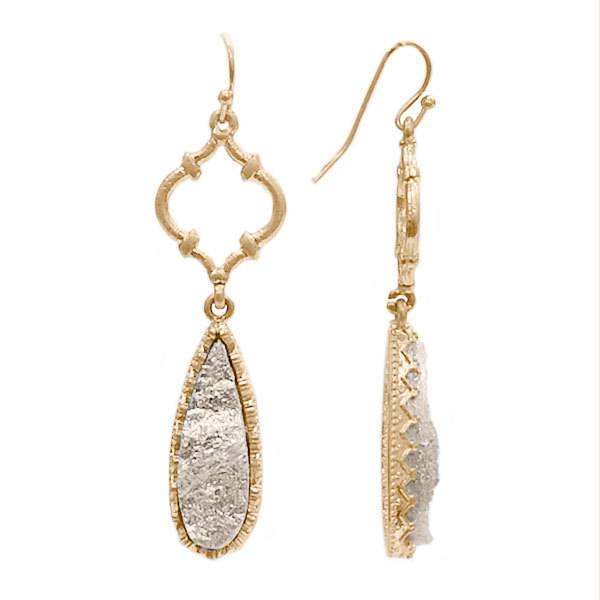 Druzy Drop Earrings Bling Glamour Druzy Drop Earrings