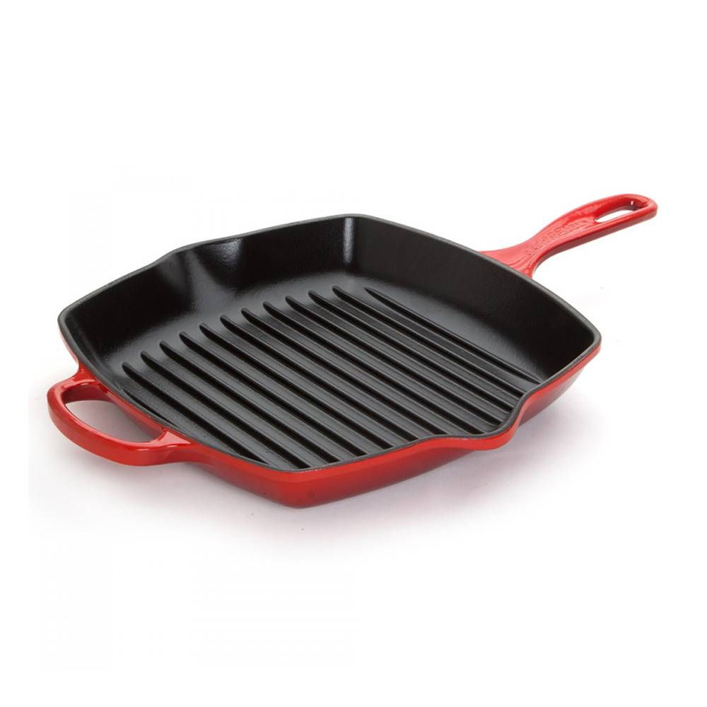 Le Creuset 26cm Square Skillet Grill Pan Cherry Ares Cuisine
