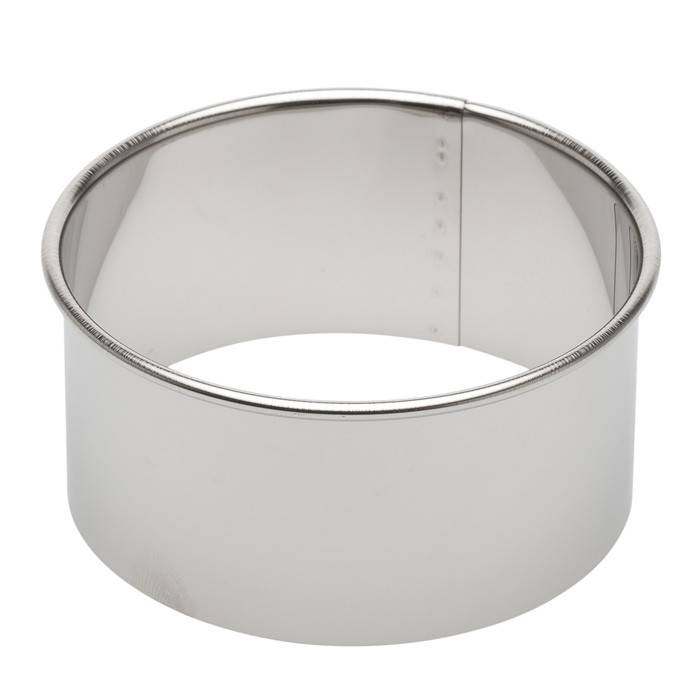 12 Cercles à Pâtisserie En Inox 8 Cm De Diamètre – Avec 2 Bases Et 2 Pousseurs – Pour Mousses, Desserts, Gâteaux – Démoulage Facile, Lavable – Idéal Pâtisserie Maison Ou Pro