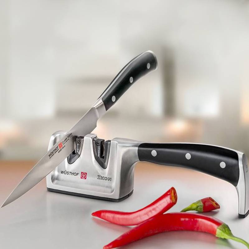 Wusthof Dual Knife Sharpener Ceramic And Diamond Ares Cuisine