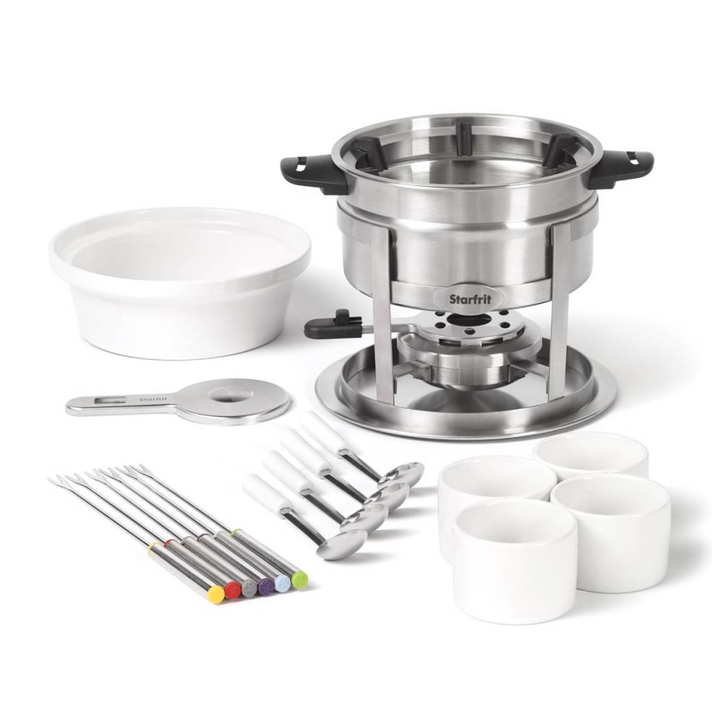 Starfrit Starfrit 3 in 1 Fondue Set 20 Pieces Magnetic Fork Guide