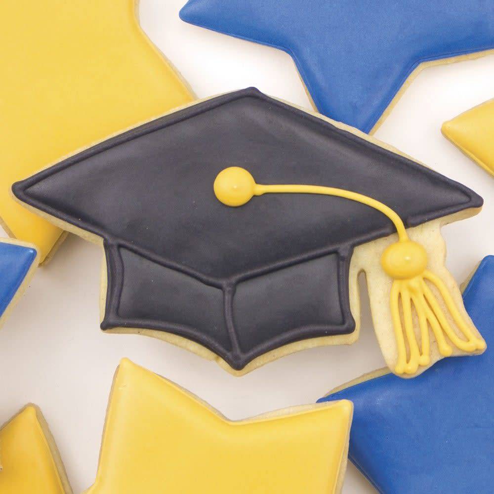 Ann Clark Graduation Cap Cookie Cutter 4.38" - Summer - Kitchen