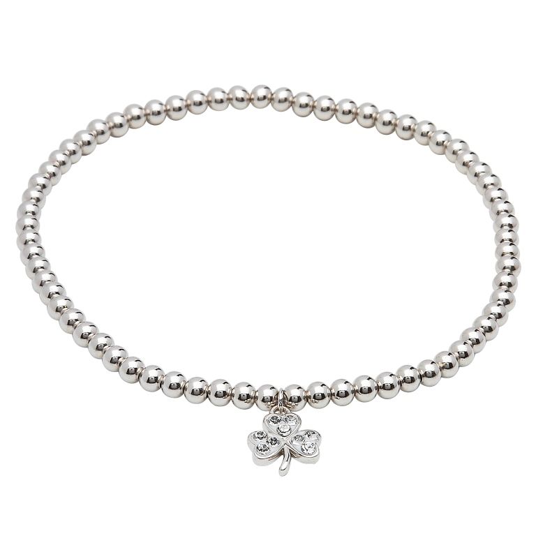 Bracelets Bangles Shanore Sterling Swarovski Crystal Shamrock Bracelets Bangles Shanore Sterling Swarovski Crystal Shamrock Charm Bracelet