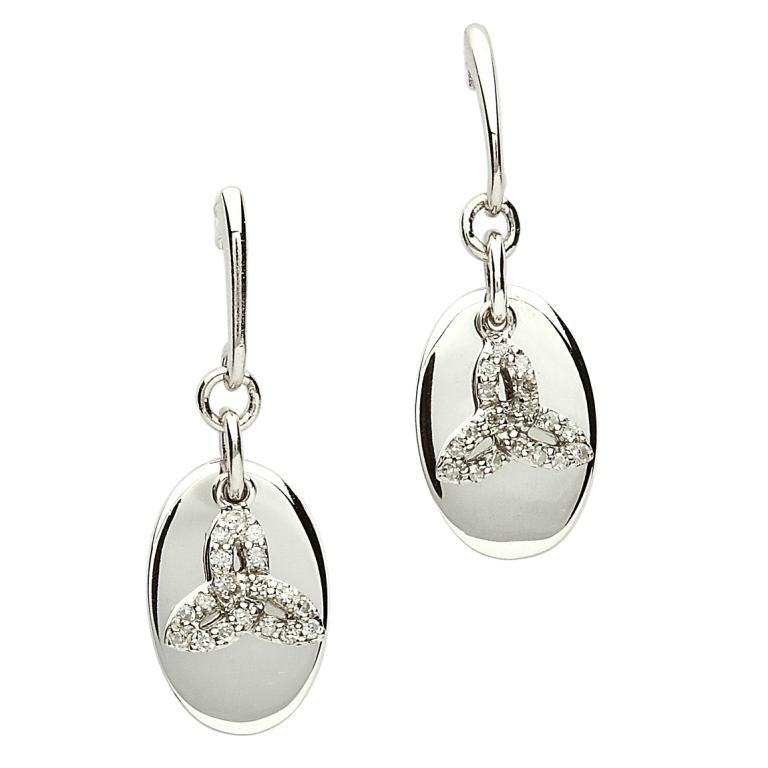 Clearance Shanore Sterling Diamond Celtic Trinity Earrings Earrings Clearance Shanore Sterling Diamond Celtic Trinity Final