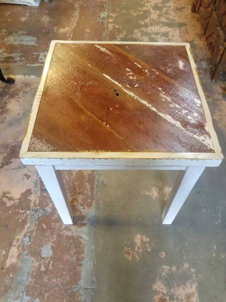 Reclaimed Barn Wood Side Table 21 5 X 24 Sarasota Reclaimed Barn Wood Side Table 21 5 X