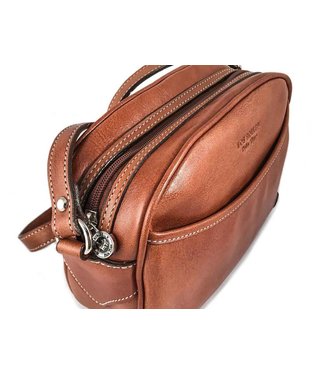 Los Robles Polo Time The Ombu Los Robles Polo Time Leather Golf Style Handbag Cognac