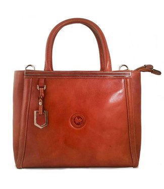 Suede Handbags The Ombu Los Robles Polo Time Cow Leather Handbag With Two Compartments