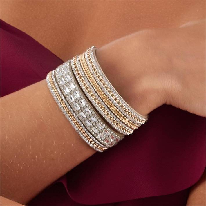 Gold Crystal Magnetic Bracelet Oceans Allure Gold Crystal Magnetic Bracelet