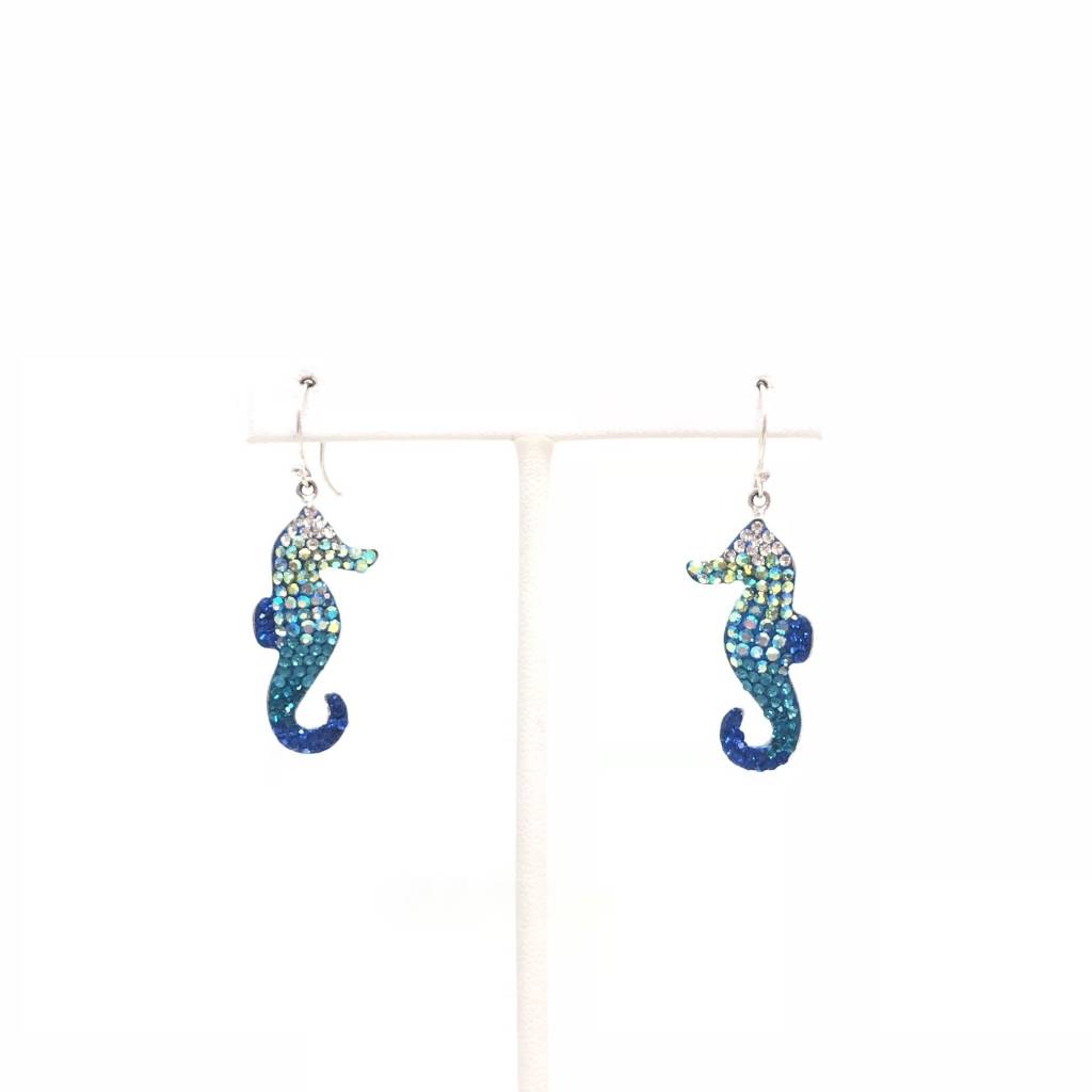 Mosaic Seahorse Earrings Oceans Allure Mosaic Seahorse Earrings