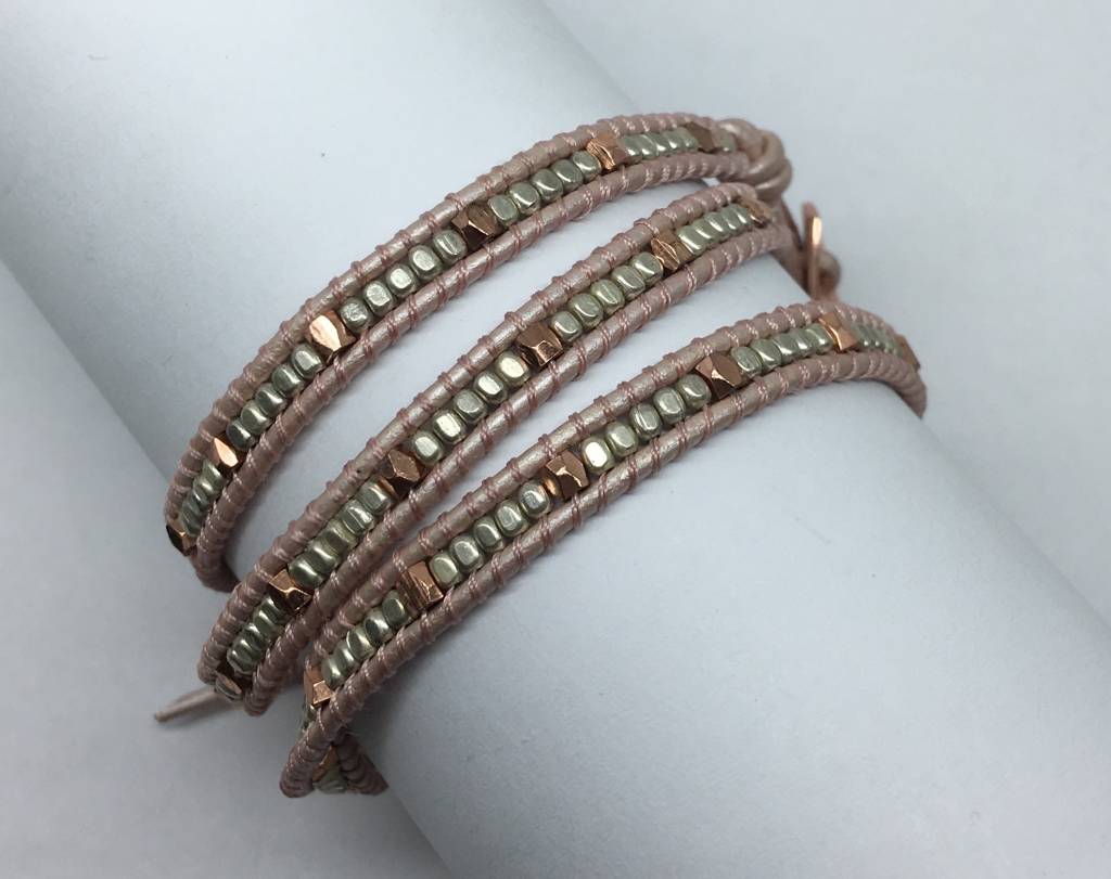 Nakamol Design Bronze Multi Mini Wrap Bracelet Townhome Nakamol Design Bronze Multi Mini Wrap Bracelet