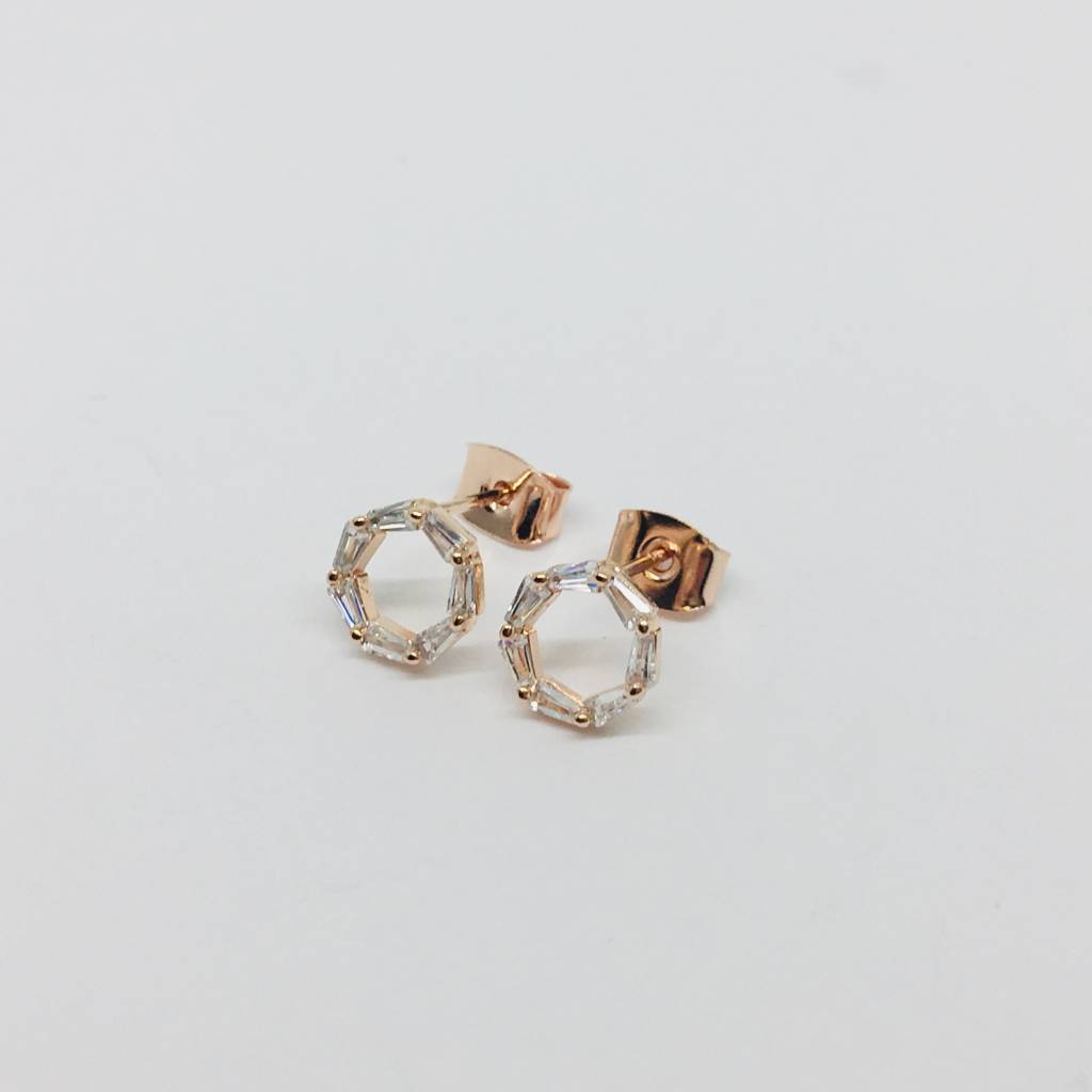 Rgeternitystude Townhome Theia Rose Gold Eternity Earrings