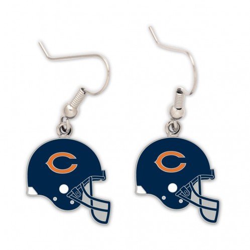 Chicago Bears Helmet Dangle Earrings Packerland Plus Chicago Bears Helmet Dangle Earrings