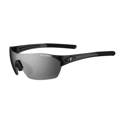 Tifosi Brixen Gloss Black Sunglasses w/Smoke-AC Red-Clear Lens