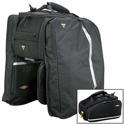 Topeak Trunk Bag MTX, EXP, Divided Compartment Two Expandable Side Panniers, Insulated Main Compartment
