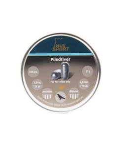 21 Grains H/&N Piledriver Domed Airgun Pellets .177 Caliber 250 Count