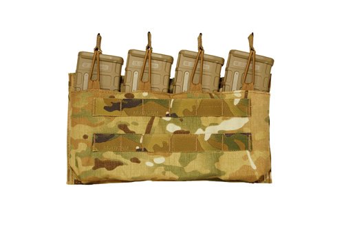 Mayflower Mayflower Quad M4 Open Top Mag Pouch, MOLLE* - DS Tactical