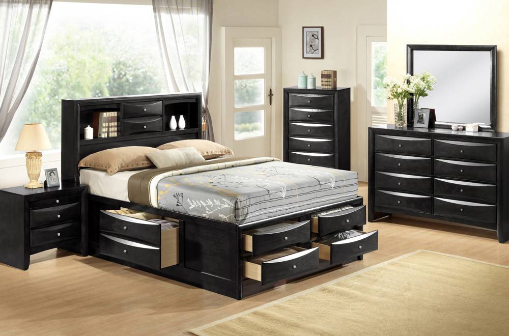 Felicia Mobilier de Chambre King -Noir - Meubles Déco Dépôt Felicia Mobilier de Chambre King -Noir - Meubles Déco Dépôt