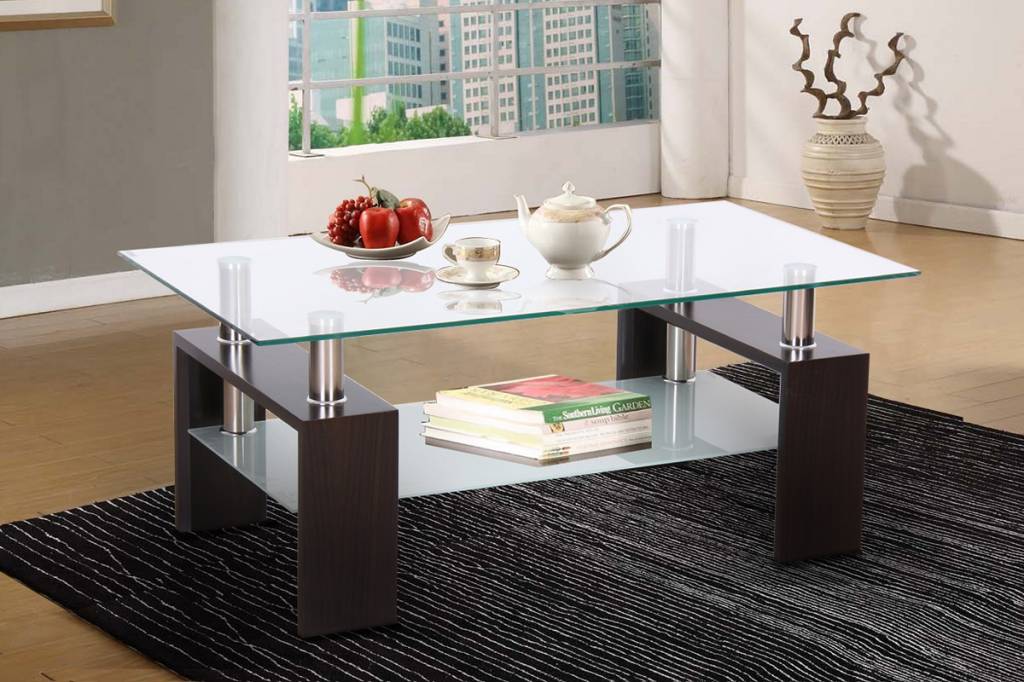 T 5000 Coffee Table With Glass Top Black Furniture Deco Depot T 5000 Coffee Table With Glass Top Black
