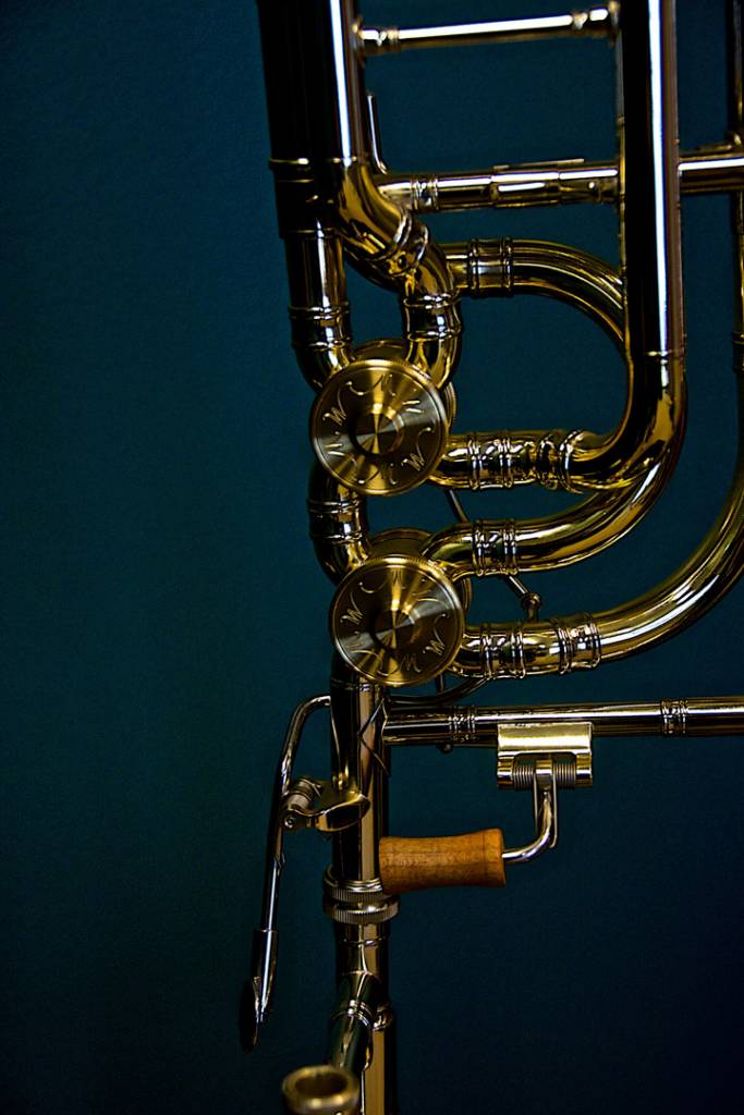 M&W Trombones M&W 929 Large Bore Double Valve Bass Trombone Bb/F/Gb