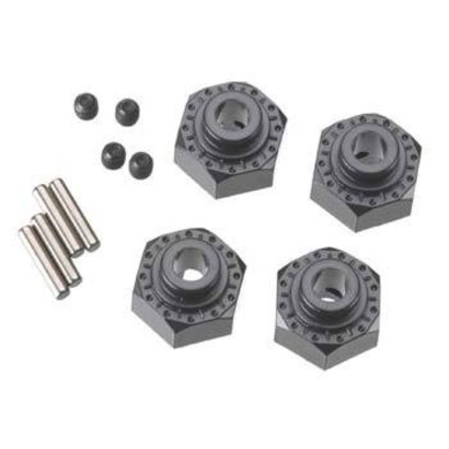Axial AX30429 - Axial Aluminum Hex Hub 12mm Black (4) AX10 Yeti Wraith