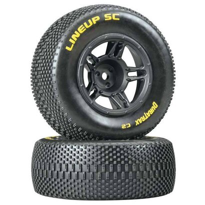 Duratrax DTXC3678 - Duratrax 1:10 Lineup SC Tire C2 Mounted Front Slash (2)