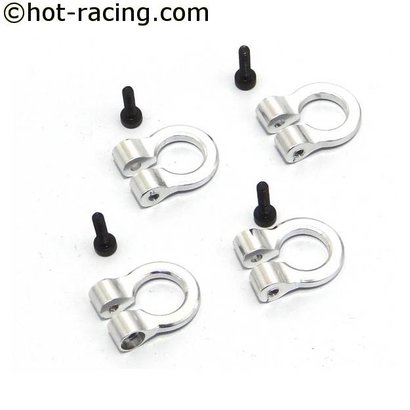 Hot Racing ACC80808 - Hot Racing 1:10 Scale Tow Shackle Silver