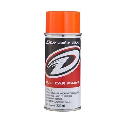 Duratrax DTXR4278 - Duratrax Fluorescent Orange Poly Carb Spray Paint