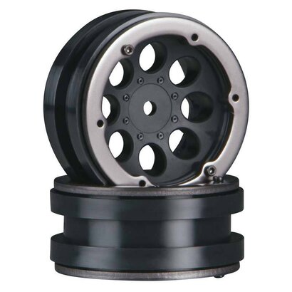 Axial AX8087 - Axial 1.9" 8-Hole Beadlocks Black