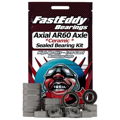 Fast Eddy Fast Eddy Bearings Axial Wraith AR60 Axle Ceramic Sealed Bearing Kit (Single Axle Set)