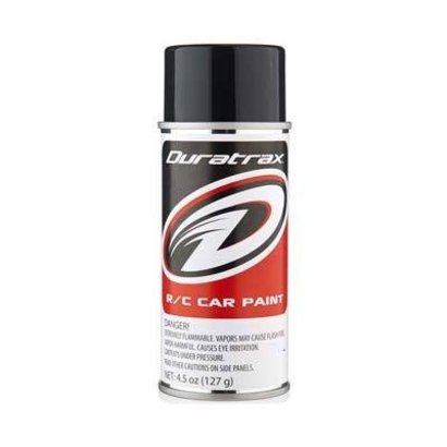Duratrax DTXR4291 - Duratrax Poly Carb Black Cover Coat Spray Paint 4.5oz