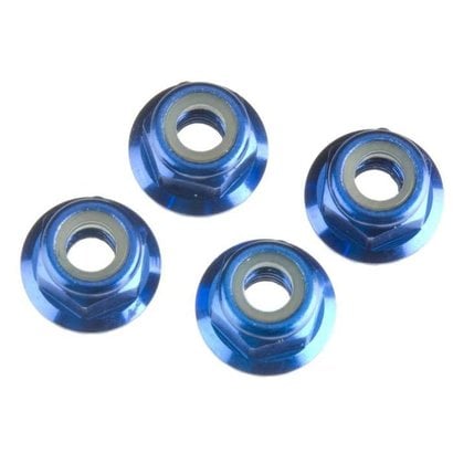 Traxxas TRA1747R - Traxxas Nuts 4mm Flanged Nylon Locking (4)