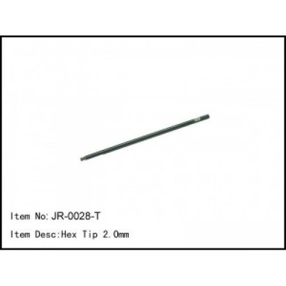 Caster Racing JR-0028 - Caster Racing T Hex Tip 2.0mm Tool