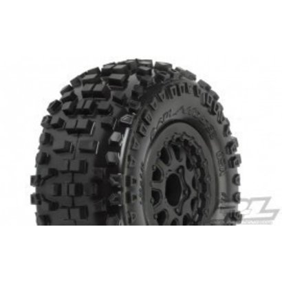 Proline Racing PRO1182-13 - Pro-Line Badlands SC 2.2"/3.0" M2 (Medium) Tires Mounted (Slash Rear, Slash 4x4 and Blitz* Front or Rear)