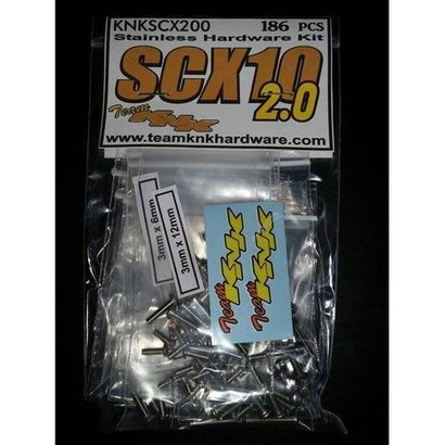 Team KNK KNKSCX200 - Team KNK SCX10 2.0 Stainless Hardware Kit (186 Pieces)