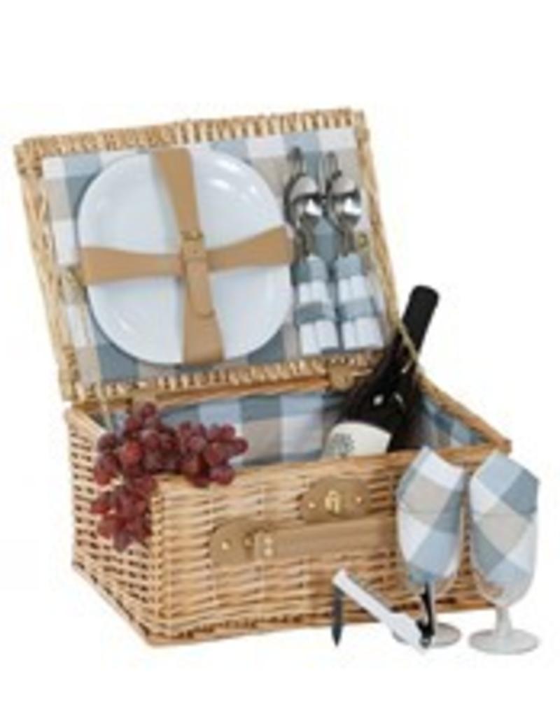 Booth Bay 2 Person Picnic Basket Gourmet More Schoolhouse Earth Oak Olive Booth Bay 2 Person Picnic Basket