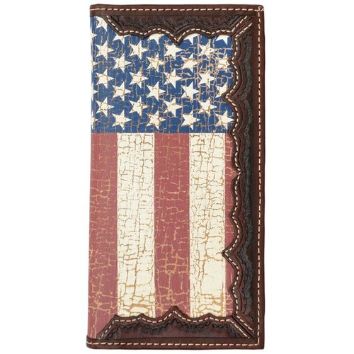 3D Belt Company Rodeo Wallet Distressed Flag w841 3D Belt Company Rodeo Wallet Distressed Flag w841