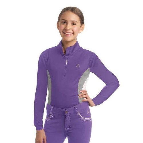Ovation OV Children's QTR Zip - Grape Storm Ovation OV Children's QTR Zip - Grape Storm
