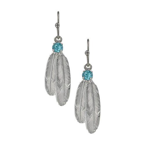 Montana Silversmith Double Feather Drop Earring Montana Silversmith Double Feather Drop Earring