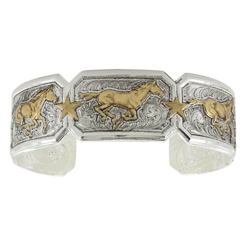 Montana Silversmith Running Horse Bracelet Retro Gold Montana Silversmith Running Horse Bracelet Retro Gold
