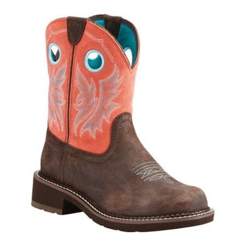 Ariat Fatbaby Heritage Cowgirl Choc/Coral Ariat Fatbaby Heritage Cowgirl Choc/Coral