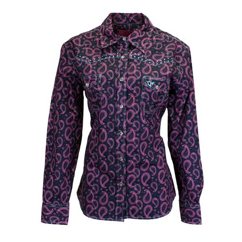 Cowboy Hardware Two Tone Purple/Black Paisley Cowboy Hardware Two Tone Purple/Black Paisley