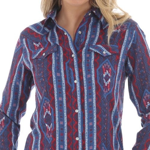 Wrangler Aztec Print Western Shirt LW7230M Wrangler Aztec Print Western Shirt LW7230M