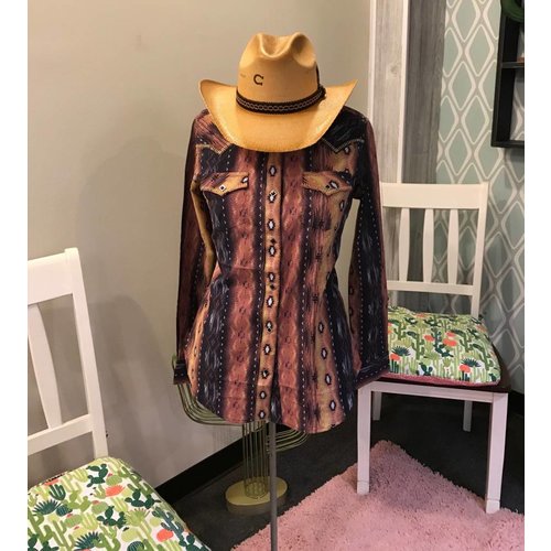 Wrangler Rose Aztec Western Shirt LW7205M Wrangler Rose Aztec Western Shirt LW7205M