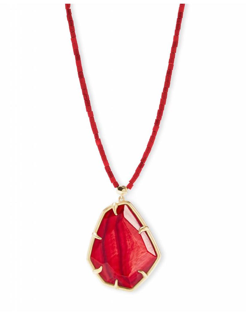 Kendra Scott Beatrix Necklace in Gold Red MOP - Rhinestone Angel